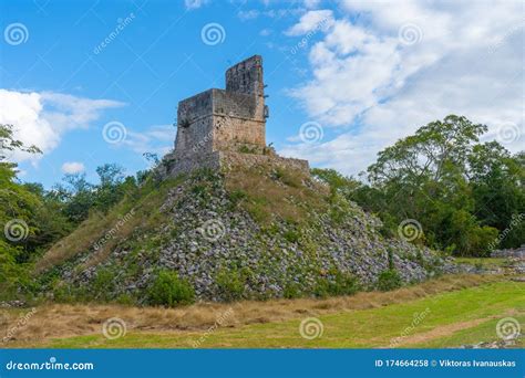 El Mirador, a Pyramid-like Structure Surmounted by a Temple in Labna ...