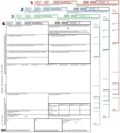 Tanjashop.com - Carnet CMR NCR Transport international 4 copies