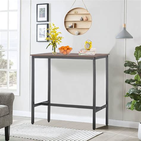 Buy Andeworld Modern Rectangle Bar Table Kitchen Dining Table 41 Bar ...