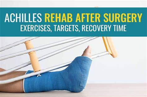 Achilles rehab after surgery: Exercises, targets, and recovery time