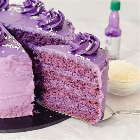 Purple Taro Cake AMBITIOUS BUBBLE: Fondant Cake Purple Yam Cake With
