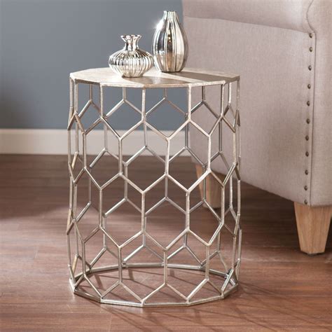 Southern Enterprises Clarissa Metal Accent Table On SALE | Metal accent ...