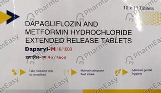 Buy Daparyl M 10/1000mg Strip Of 10 Tablets Online at Flat 15% OFF ...