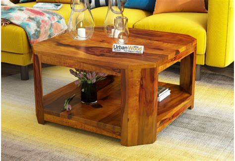 Buy Trace Coffee Table ( Teak Finish ) Online in India | UrbanWood