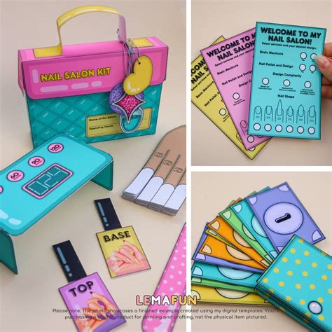 Buy Nail Salon Game Kit Printable DIY Children's Activity, Fun Home ...