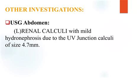 Case Presentation On Renal Calculi with Type II Diabetes Mellitus By Riya Mariam | PPTX
