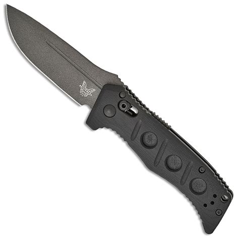 Benchmade Mini Auto Adamas Axis Lock Black G10 Handle Drop Point ...