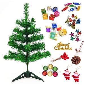 Buy Ascension 1 Feet Christmas Tree for Home Decor - 54 Xmas Ornaments ...