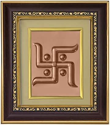 Pray Everyday Swastik Copper Photo Frame | Good Omen | Subh Sahun ...