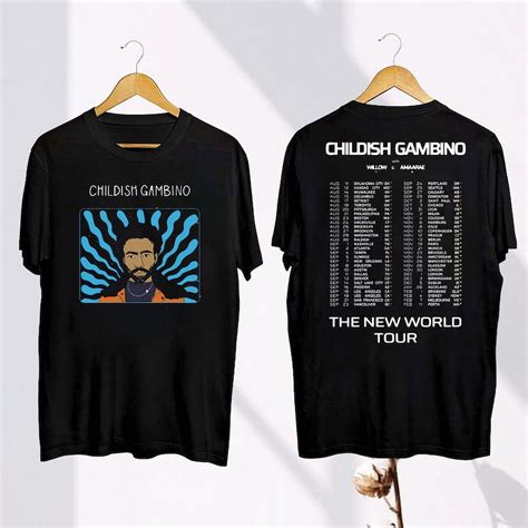 2024 Childish Gambino The New World Tour T-Shirt, Childish Gambino ...