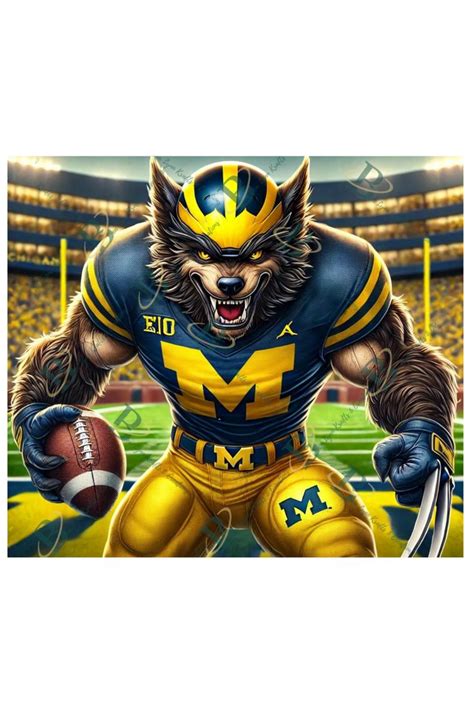 Michigan Wolverine Mascot | Michigan wolverines, Michigan football ...