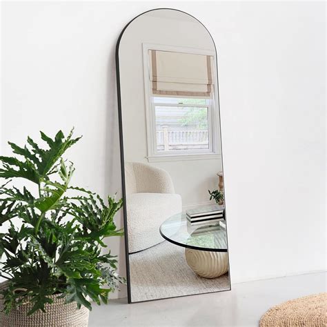 Buy NeuType Arched Full Length Mirror Large Arched Floor Mirror with ...