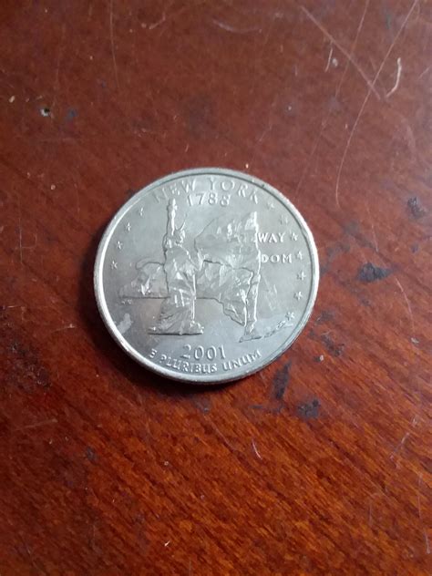 2001 new York quarter error? | Coin Talk