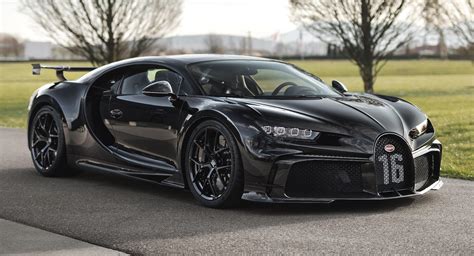 Bugatti Chiron Black Color Driving The Bugatti Chiron In Its Home Town