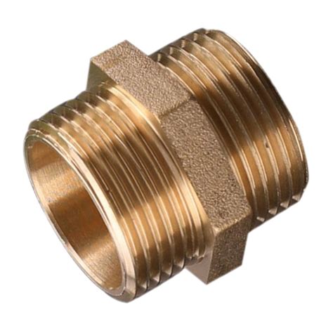 ⚡️Buy Max Brass Pipe Hex Nipple Fitting Adapter Male Thread Water Oil ...