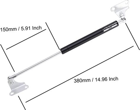 Buy Apexstone 100N/22.5lb Gas Struts 15 inch Gas Strut Lift Support Gas ...