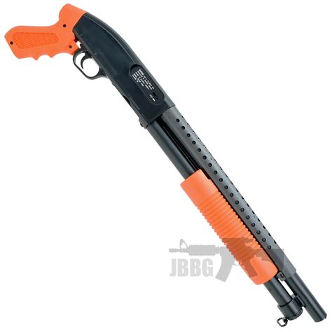 M58B Spring Action Shotgun Two-Tone Orange - Just BB Guns