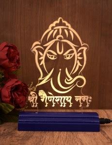 Zulka Get Your Traditions ZU_3D Lord Ganesh (wb10) 14 Table Lamp Price ...