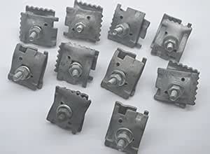 10 TRAILER I-BEAM GROUND CLAMP SATELLITE CATV 10 AWG GALVANIZED STEEL ...