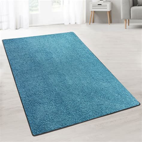 KARAT >Tapis Shaggy Barcelona Bleu clair 80 x 150 cm | Leroy Merlin