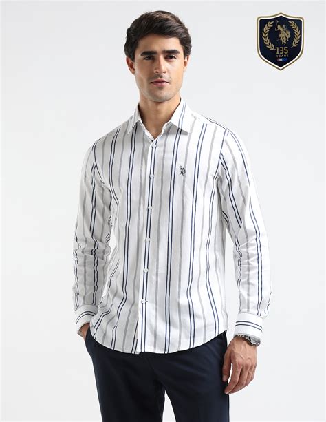 Vertical Striped Pure Cotton Shirt – U.S. Polo Assn. India