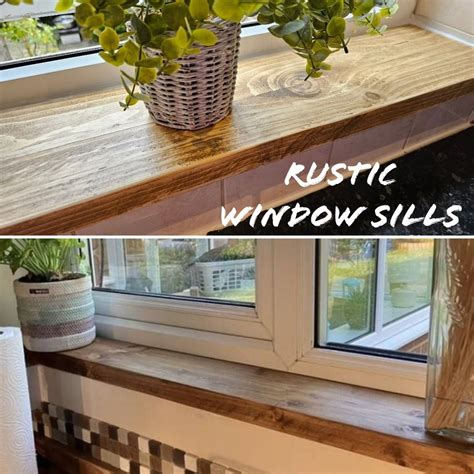 Rustic Window Sills | Reclaimed Wood | Window Ledge Shelf | Farmhouse ...