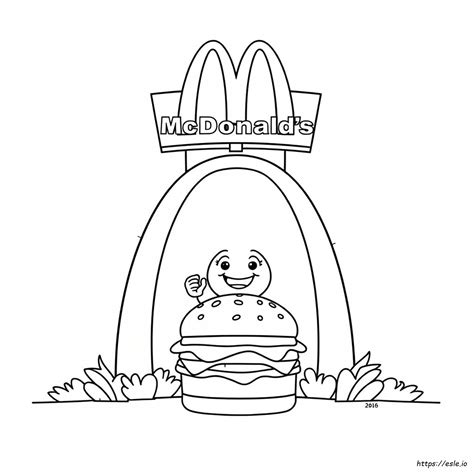 Free Mcdonalds Coloring Pages