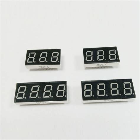 Bright Green 0.63 Inch 7 Segment 12 Pin Led Display 4Bit &3 Bit Common ...
