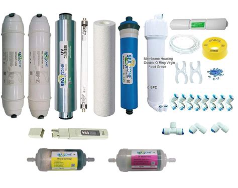 Seazone Ro Uv Chamber(barrel), Membrane, Tds Meter, Uf Set - 18 Items ...