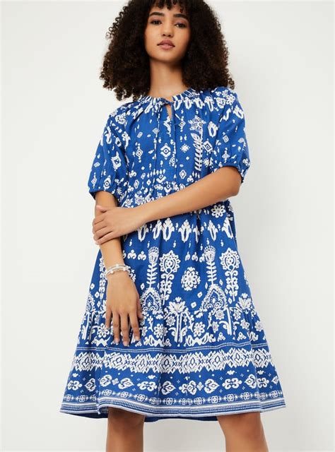 Buy Women Printed A-line Dress Online at just Rs. 999.0 - 1000015577200 ...