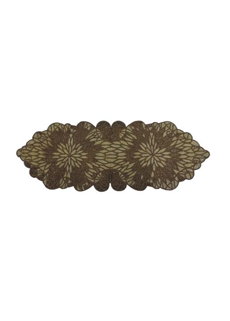 Get Golden Floral Embroidered Table Runner at ₹ 1099 | LBB Shop