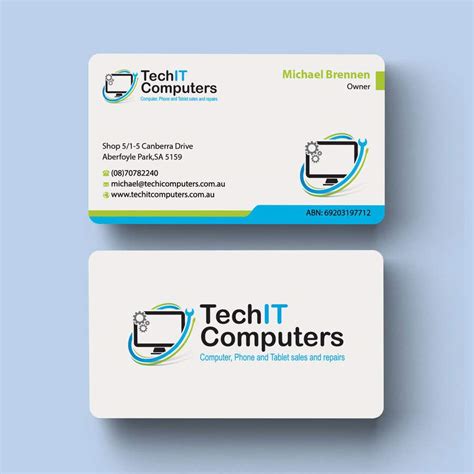 Computer Shop Visiting Card Design 的图像结果