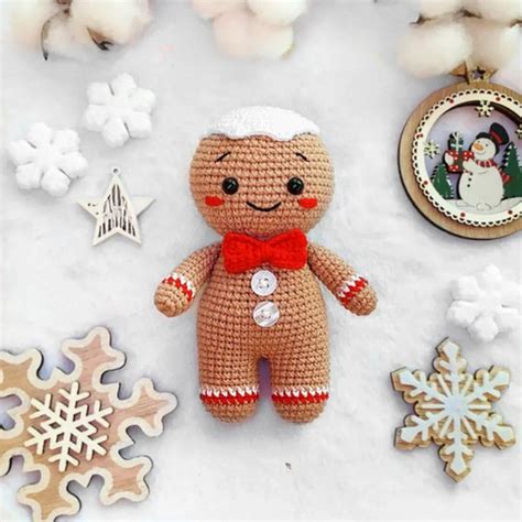 Crochet Gingerbread Man Pattern For Festive Season - DIY Crafts