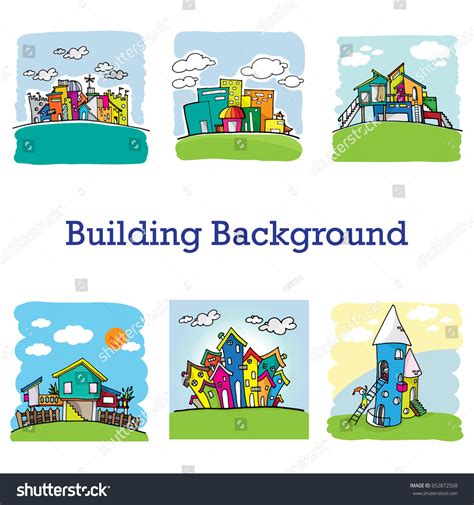 Building Cartoon Vector 的图像结果
