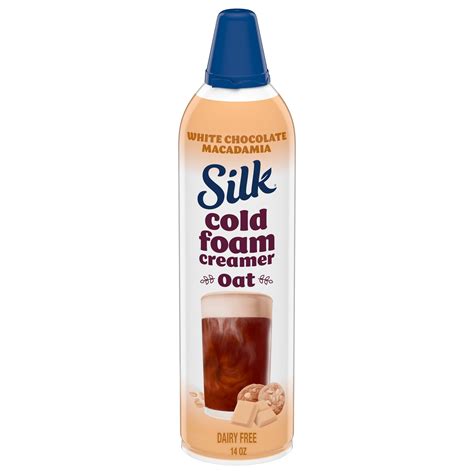 Silk Plant-Based Cold Foam Creamer, White Chocolate Macadamia Oat ...