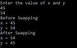 Image result for C Program to Swap Two Arrays Using Pointers