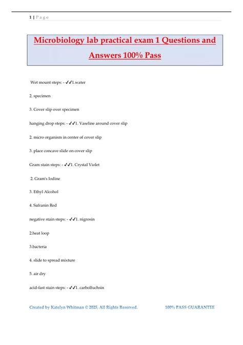 Microbiology Lab Practical Questions 的图像结果