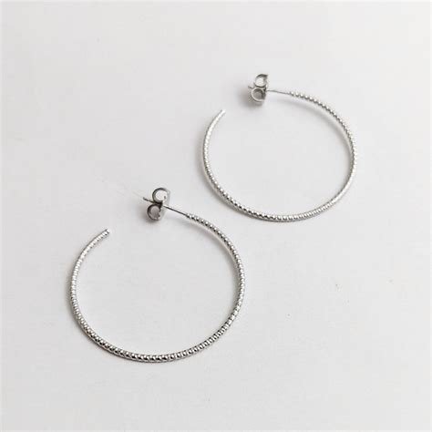 Laser cut hoop earrings – Silver Streak Store