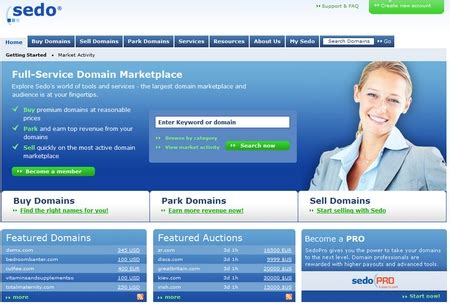 Sedo Web Site Redesign Goes Live - Domain Name Wire | Domain Name News