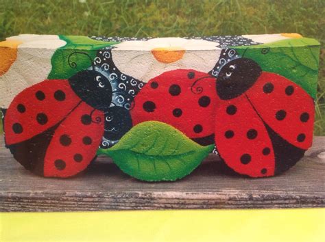 Ladybug Painted Rocks Craft