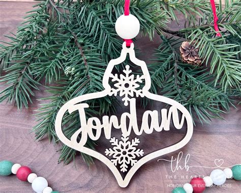 Custom Name Ornament Personalized Ornament With Name Laser - Etsy