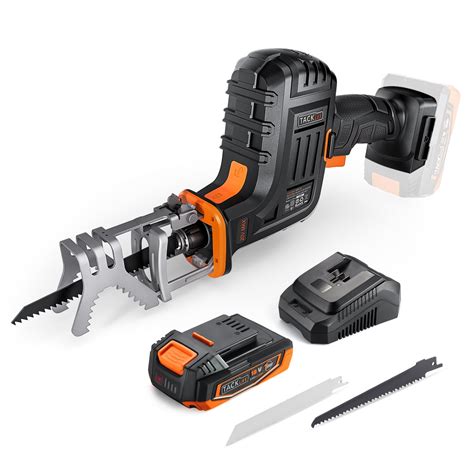 Buy TACKLIFE 20V 2A Max Reciprocating Saw with Lithium Battery ...