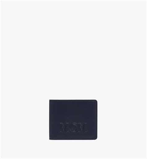 Mcm Aren Bifold Wallet In Spanish Calf Leather In Black | ModeSens