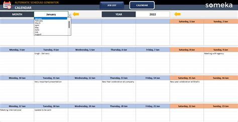 Automatic Schedule Excel Sheet 的图像结果
