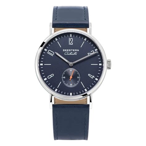 Seestern Automatic S382 38mm Deep Blue Dial Classic Automatic Watch ...
