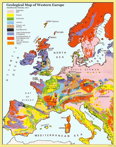 DISCOVERING FOSSILS | Geology Map of Europe