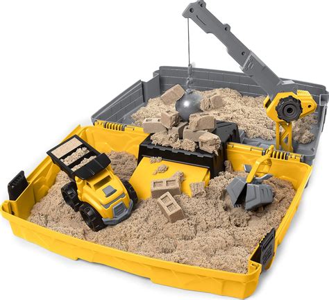 Kinetic Sand, Construction Site Folding Sandbox with Toy Truck Review ...
