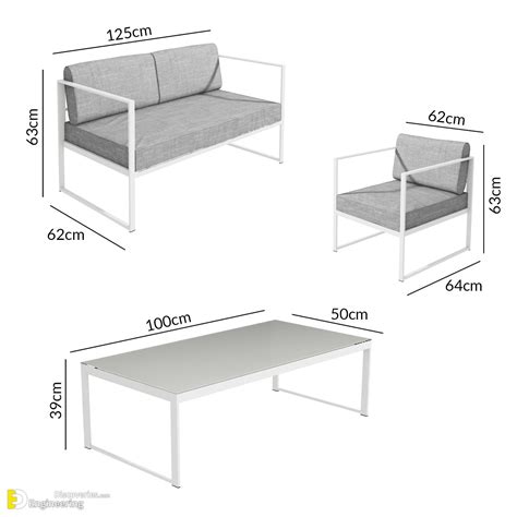 Standard Sofa Dimensions for 2, 3, 4, And 5 Person (Charts & Diagrams ...