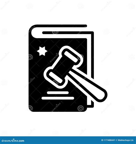 Icono Sólido Negro Para Legalizado Y Lícito Ilustración del Vector ...