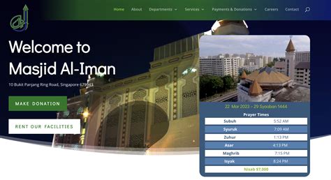 Masjid In Singapore That Have Great Websites | Neu Entity